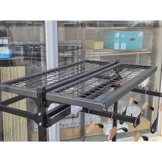 Рамкова полиця з сітки 1000х300мм.(чорна)